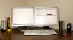 image of two monitors
